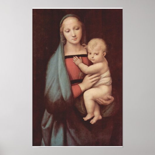 Madonna del Granduca von Raphael Poster (Vorne)