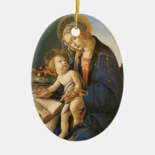 Madonna del Libro Botticelli Keramik Ornament