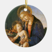 Madonna del Libro Botticelli Keramikornament (Vorne)