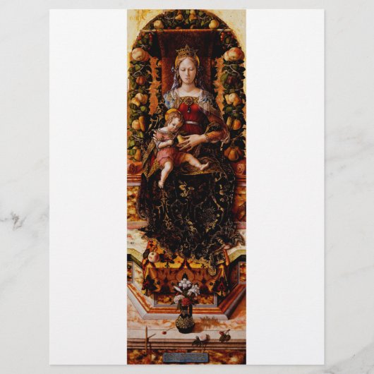 Madonna della Candeletta von Carlo Crivelli Flyer (Vorne)