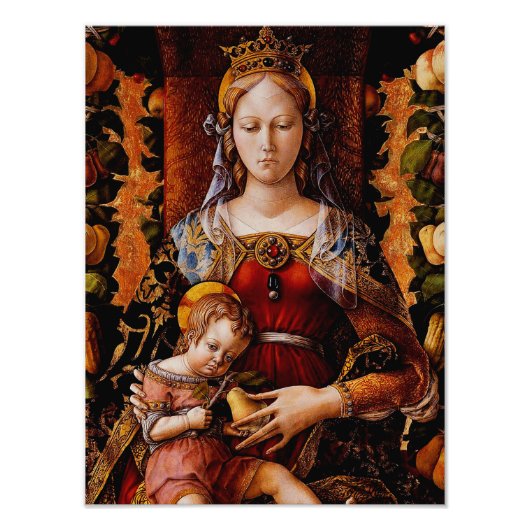 Madonna della Candeletta von Carlo Crivelli Fotodruck (Vorne)