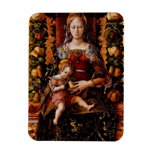 Madonna della Candeletta von Carlo Crivelli Magnet (Vertikal)