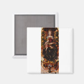 Madonna della Candeletta von Carlo Crivelli Magnet (Vorderseite/Rückseite)
