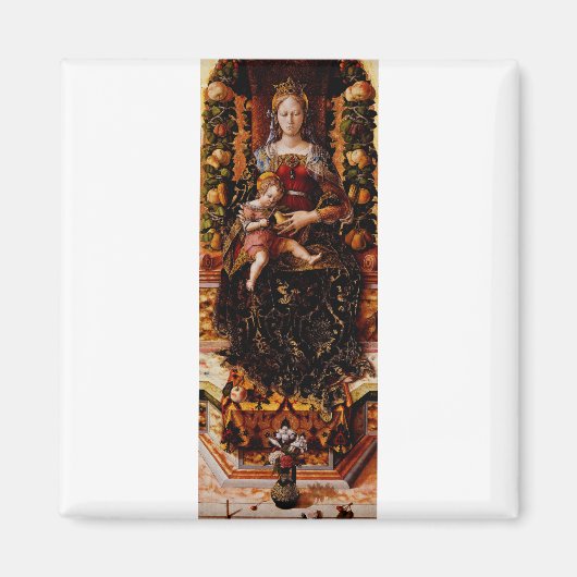 Madonna della Candeletta von Carlo Crivelli Magnet (Vorne)