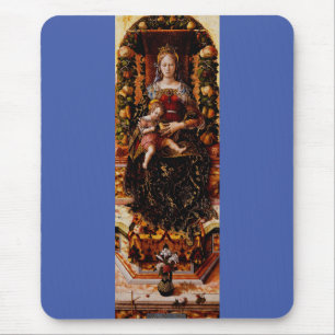 Madonna della Candeletta von Carlo Crivelli Mousepad