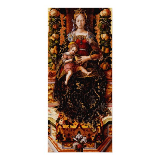 Madonna della Candeletta von Carlo Crivelli Werbekarte (Vorne)