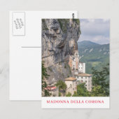 Madonna della Corona Kirche Santa Maria delle Graz Postkarte (Vorne/Hinten)