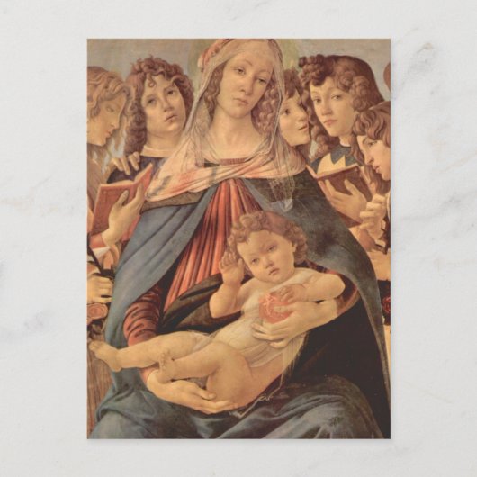 Madonna della Melagrana by Botticelli Postkarte (Vorderseite)