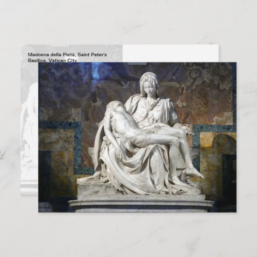 Madonna della Pietà, Vatikanstadt - Postkarte (Vorne/Hinten)