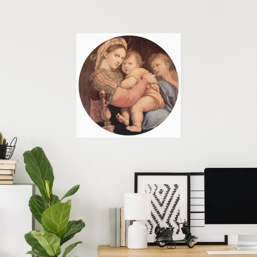 Madonna della Sedia Poster (Heimbüro)