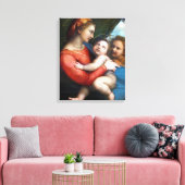 Madonna della Tenda - Raphael - c1513 Leinwanddruck (Insitu (Wohnzimmer))