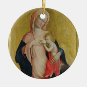 Madonna der Bescheidenheit, c.1410 (Tempera auf Keramikornament