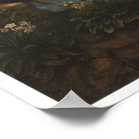 Madonna der Felsen II, Leonardo da Vinci, 1483 Poster (Ecke)