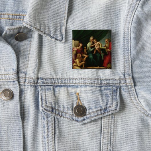 Madonna der Fische c.1513 Button (Beispiel)