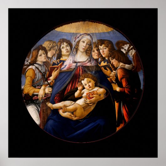 Madonna der Granatapfel Poster (Vorne)