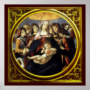 Madonna der Granatapfel Poster