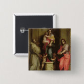 Madonna der Harpies, 1517 (Öl auf Platte) Button (Vorne & Hinten)