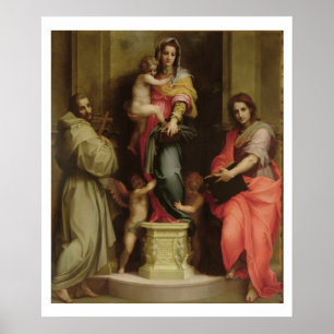 Madonna der Harpies, 1517 (Öl auf Platte) Poster