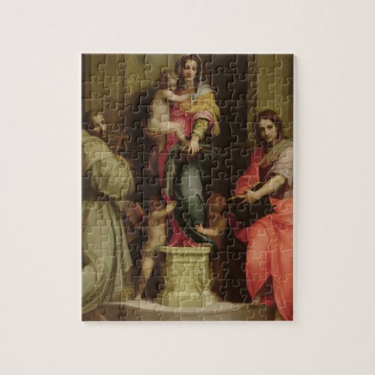 Madonna der Harpies, 1517 (Öl auf Platte) Puzzle (Vertikal)