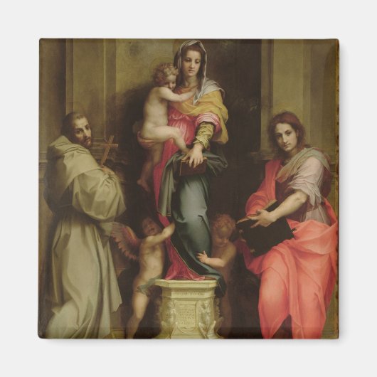 Madonna der Harpies, 1517 (Öl auf Tafel) Magnet (Vorne)