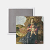 Madonna der Höhle, 1488-90 (Tempel auf Tafel) Magnet (Vorderseite/Rückseite)