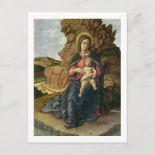 Madonna der Höhle, 1488-90 (Tempel auf Tafel) Postkarte