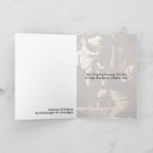 Madonna der Pilger durch Michelangelo DA Karte (Innenseite)