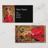 MADONNA DER ROSE BOWER, Black Pearl Visitenkarte (Vorne/Hinten)