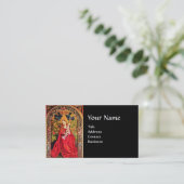 MADONNA DER ROSE BOWER, Black Pearl Visitenkarte (Stehend Vorderseite)