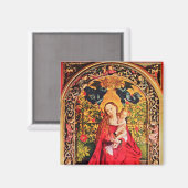 MADONNA DER ROSE BOWER MAGNET (Vorderseite/Rückseite)