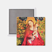 MADONNA DER ROSE BOWER MAGNET (Vorderseite/Rückseite)