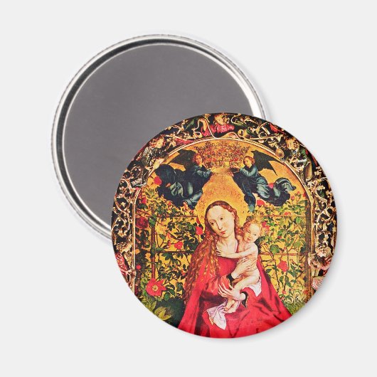 MADONNA DER ROSE BOWER MAGNET (Vorderseite/Rückseite)
