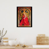 MADONNA DER ROSE BOWER POSTER (Küche)