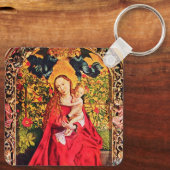 MADONNA DER ROSE BOWER SCHLÜSSELANHÄNGER (Rückseite)