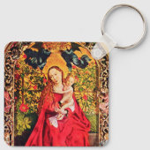 MADONNA DER ROSE BOWER SCHLÜSSELANHÄNGER (Rückseite)