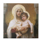 Madonna der Rose von Bouguereau Fliese (Vorderseite)