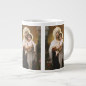 Madonna der Rose von Bouguereau Jumbo-Tasse (Vorderseite Rechts)