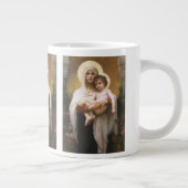 Madonna der Rose von Bouguereau Jumbo-Tasse (Rechts)