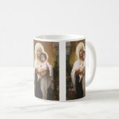 Madonna der Rose von Bouguereau Kaffeetasse (VorderseiteRechts)