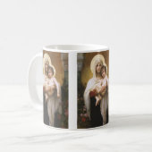 Madonna der Rose von Bouguereau Kaffeetasse (Vorderseite Links)