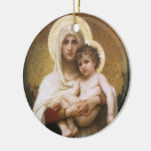 Madonna der Rose von Bouguereau Keramikornament (Links)