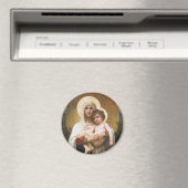 Madonna der Rose von Bouguereau Magnet (In Situ (Geschirrspüler))