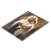 Madonna der Rose von Bouguereau Notizblock (Linke Seite)