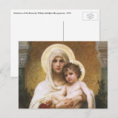 Madonna der Rose von Bouguereau Postkarte (Vorne/Hinten)