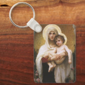 Madonna der Rose von Bouguereau Schlüsselanhänger (Vorderseite)