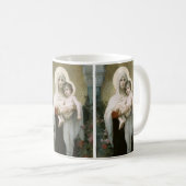 Madonna der Rose von William-Adolphe Bouguereau Kaffeetasse (VorderseiteRechts)