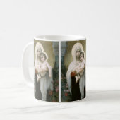Madonna der Rose von William-Adolphe Bouguereau Kaffeetasse (Vorderseite Links)