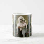 Madonna der Rose von William-Adolphe Bouguereau Kaffeetasse (Mittel)