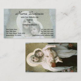 Madonna der Rose von William-Adolphe Bouguereau Visitenkarte
