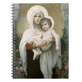 Madonna der Rose - William Adolphe Bouguereau Notizblock